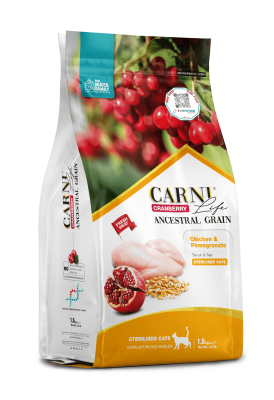 Carni Life Cranberry Ancestral Grain Sterilised Tavuklu & Narlı Kısırlaştırılmış Kedi Maması - 1