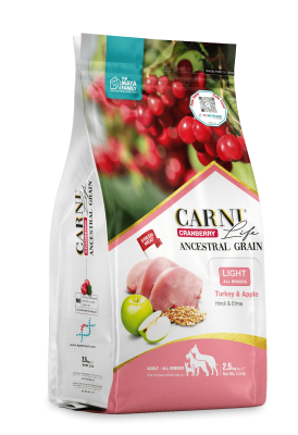 Carni Life Cranberry Ancestral Grain Adult Light Hindi Etli & Elmalı Tüm Irklar Yetişkin Köpek Maması - 1