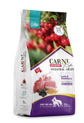 Carni Life Cranberry Ancestral Grain Adult Medium & Maxi Kuzu Etli & Böğürtlenli Yetişkin Köpek Maması - 1