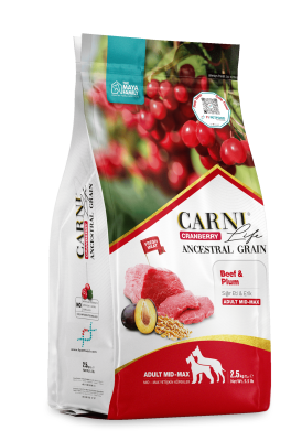 Carni Life Cranberry Ancestral Grain Adult Medıum & Maxi Sığır Etli & Erikli Yetişkin Köpek Maması - 1