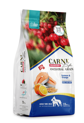 Carni Life Cranberry Ancestral Grain Adult Medıum & Maxi Somonlu & Portakallı Yetişkin Köpek Maması - 1