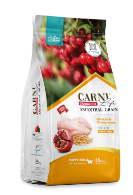 Carni Life Cranberry Ancestral Grain Puppy Mini Tavuklu & Narlı Yavru Köpek Maması - 1