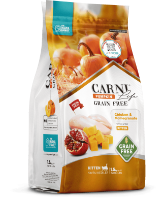 Carni Life Pumpkin Kitten Tahılsız Tavuk Etli & Narlı Yavru Kedi Maması - 1