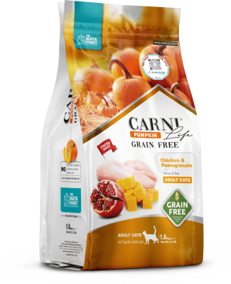 Carni Life Pumpkin Adult Tahılsız Tavuklu & Narlı Yetişkin Kedi Maması - 1