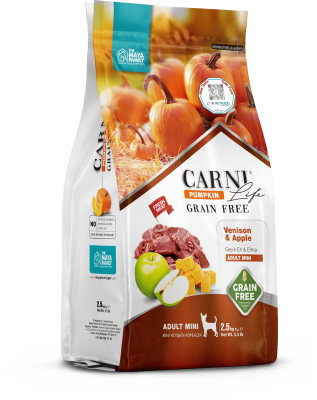 Carni Life Pumpkin Tahılsız Geyik Etli & Elmalı Adult Mini Yetişkin Köpek Maması - 1