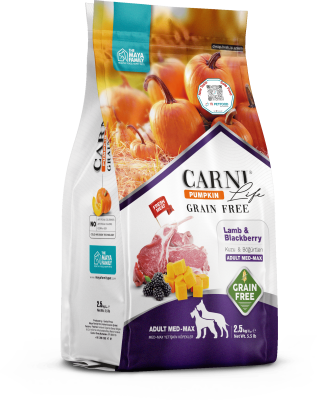 Carni Life Pumpkin Tahılsız Kuzu Etli & Böğürtlenli Adult Medium & Maxi Yetişkin Köpek Maması - 1