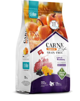 Carni Life Pumpkin Tahılsız Kuzu Etli & Böğürtlenli Puppy Starter Yavru Köpek Maması - 1